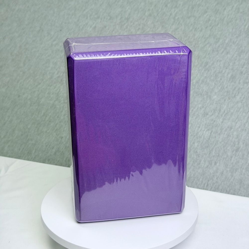 Amazon Basics High Density Foam Yoga Block Purple 9x6x4 Exercise Fitness